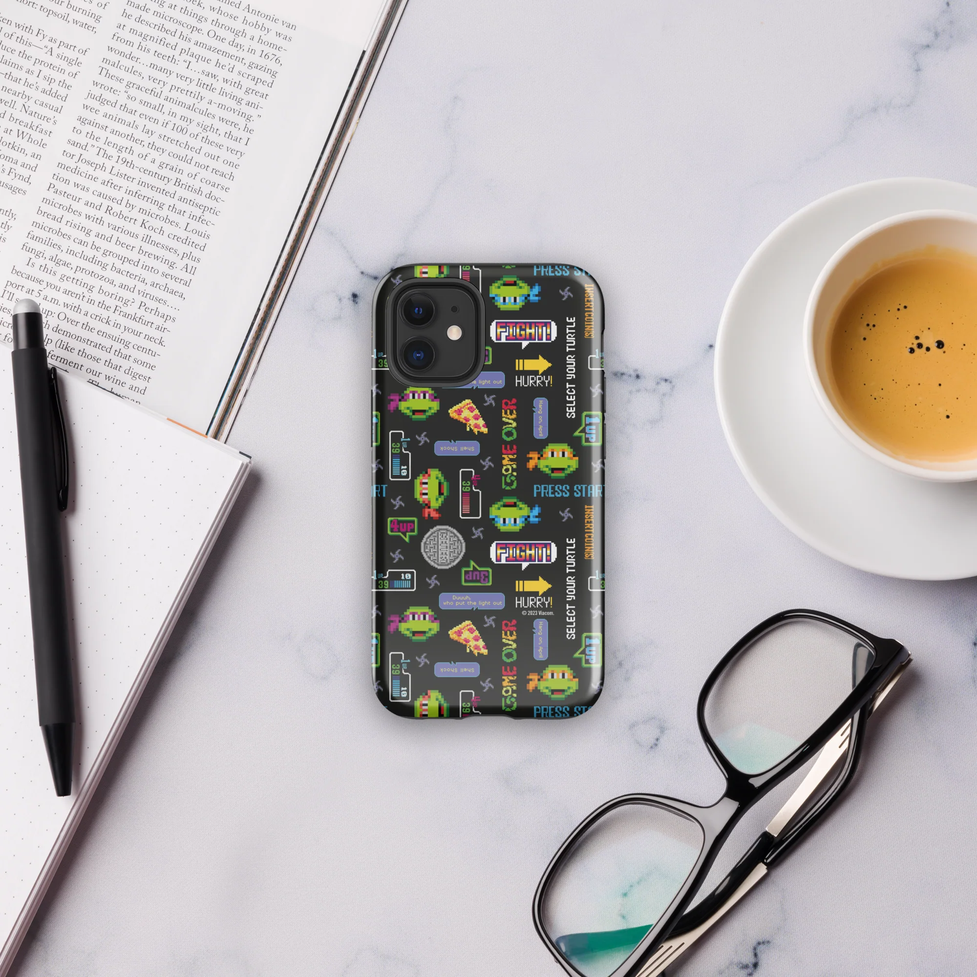 Teenage Mutant Ninja Turtles Video Game Pattern Tough Phone Case - iPhone - Image 49