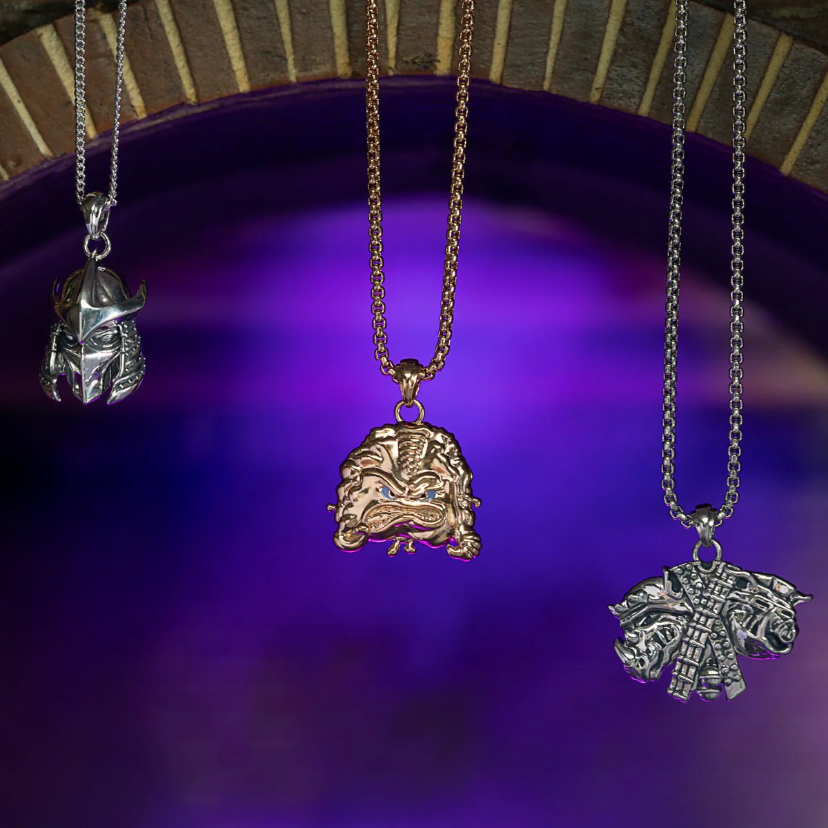Teenage Mutant Ninja Turtles x RockLove Krang Necklace - Image 3