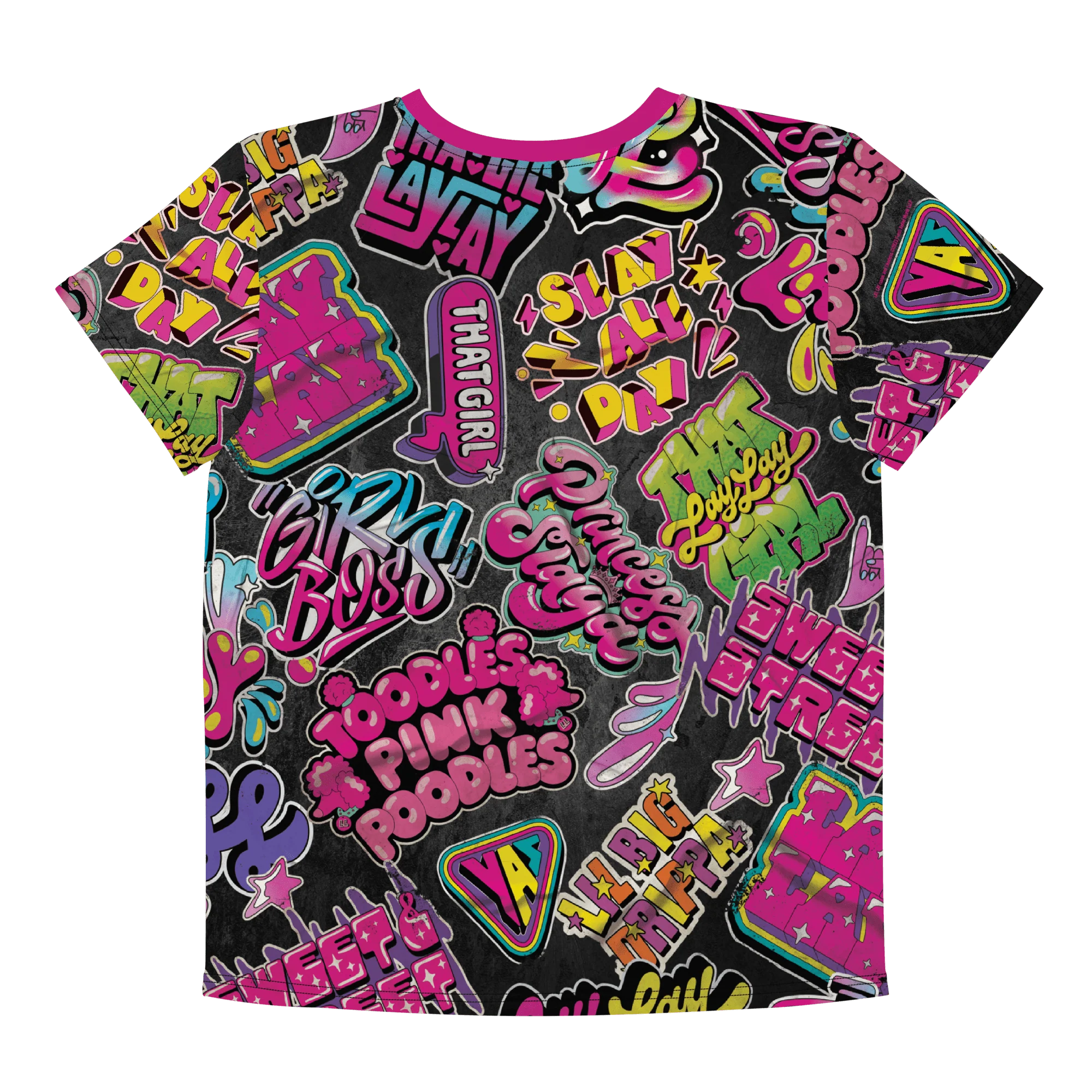 That Girl Lay Lay Princess Slaya Kids Short Sleeve T-Shirt - Image 3