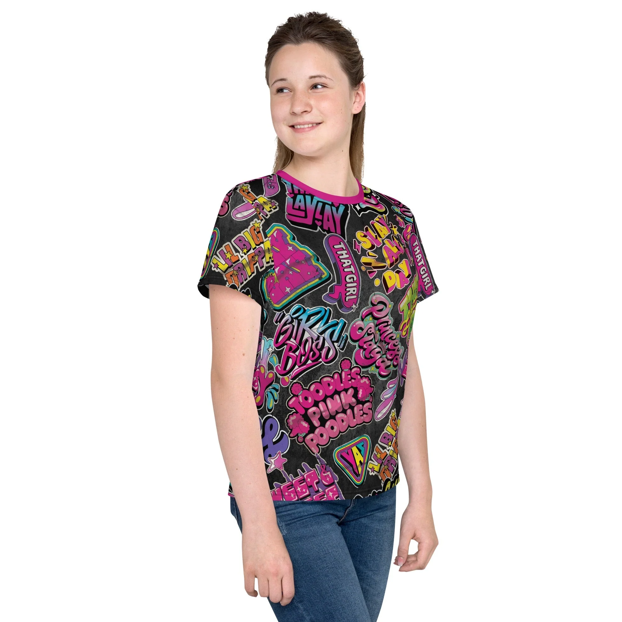 That Girl Lay Lay Princess Slaya Kids Short Sleeve T-Shirt - Image 5