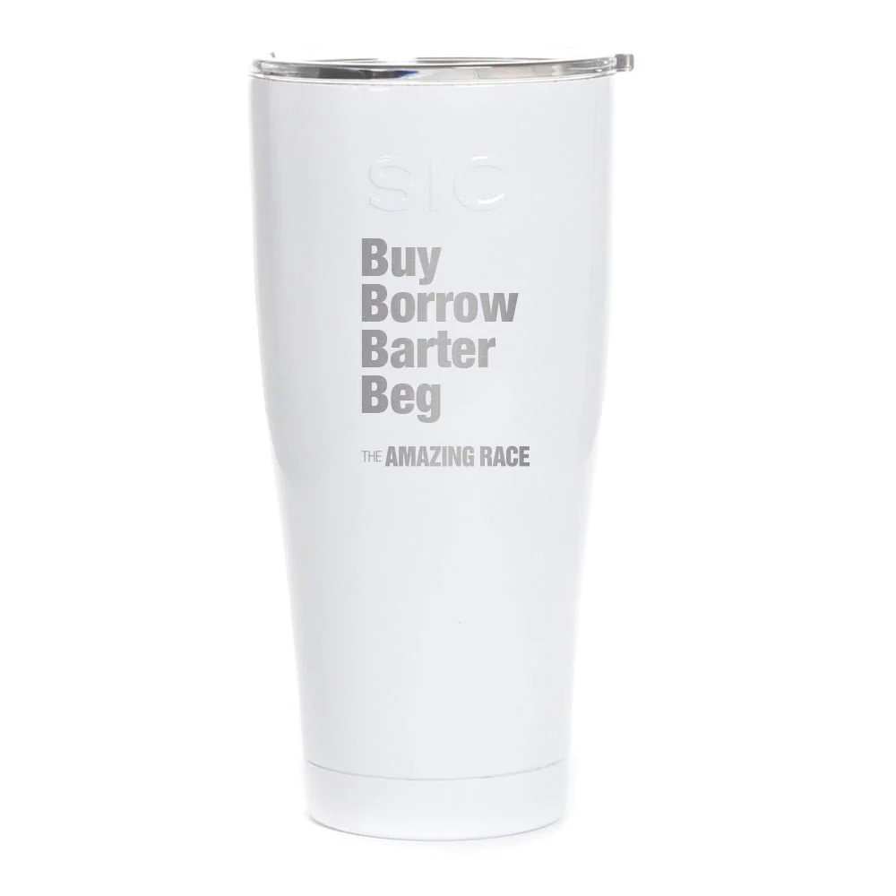 The Amazing Race Barter Laser Engraved SIC Tumbler