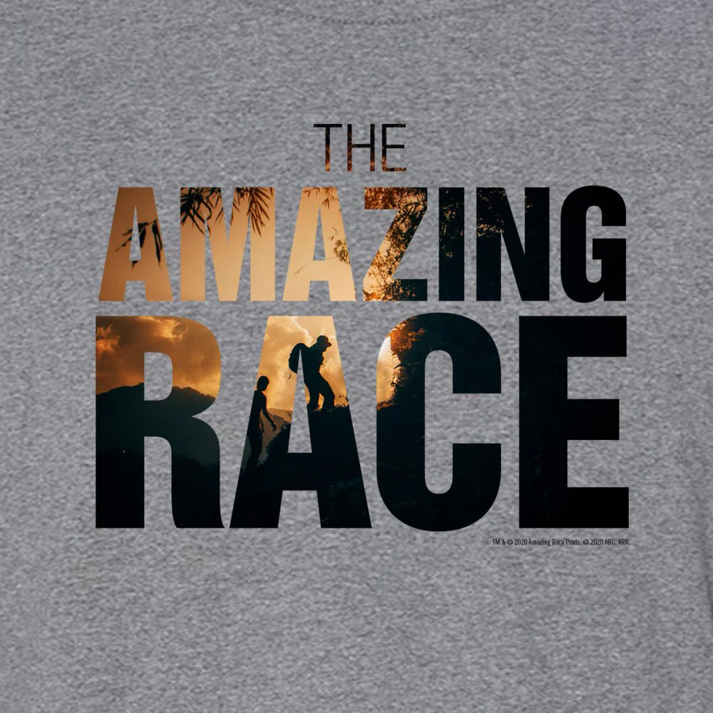 The Amazing Race Color Logo Men's Tri-Blend T-Shirt - Image 2