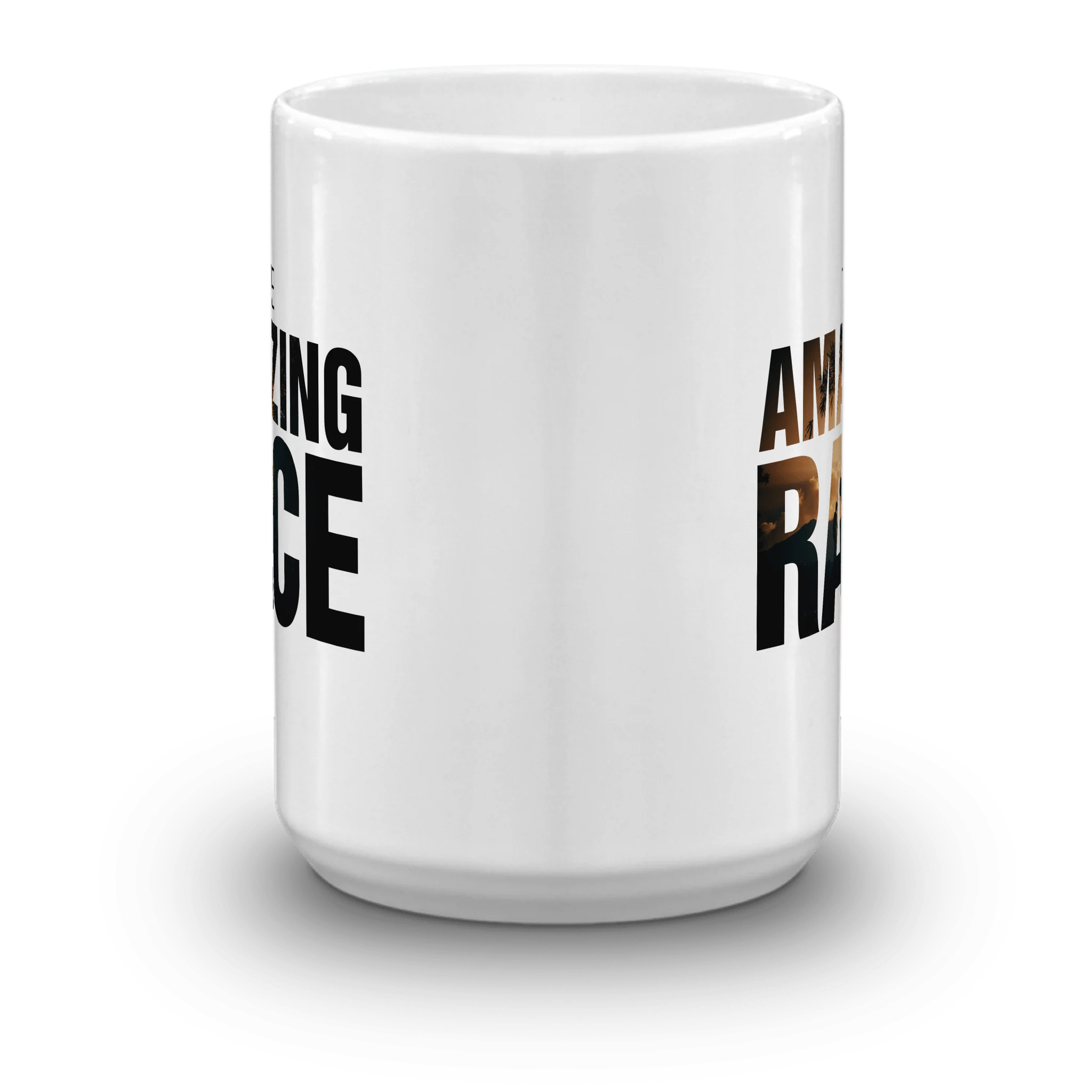 The Amazing Race Color Logo White Mug - Image 6