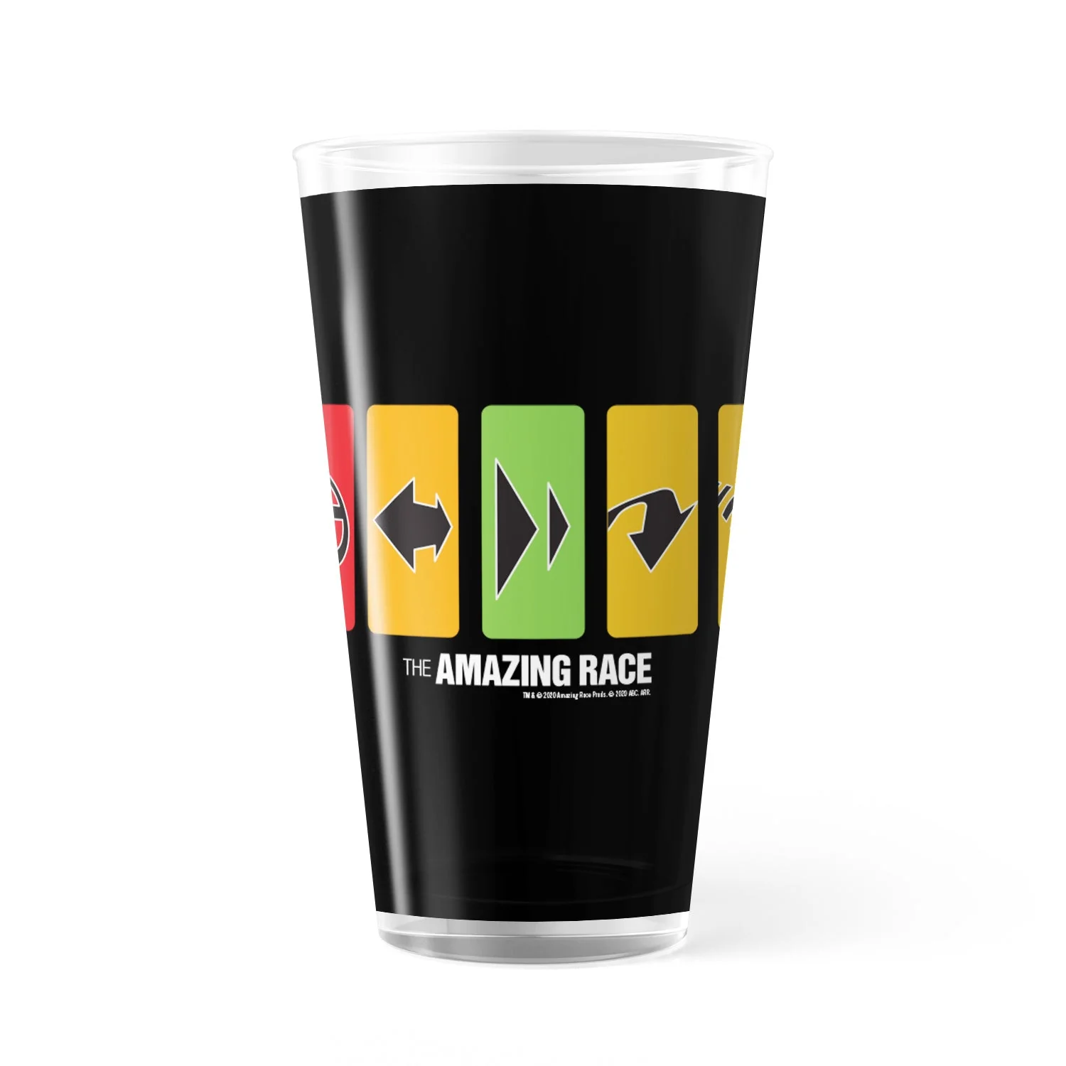 The Amazing Race Race Clues 17 oz Pint Glass