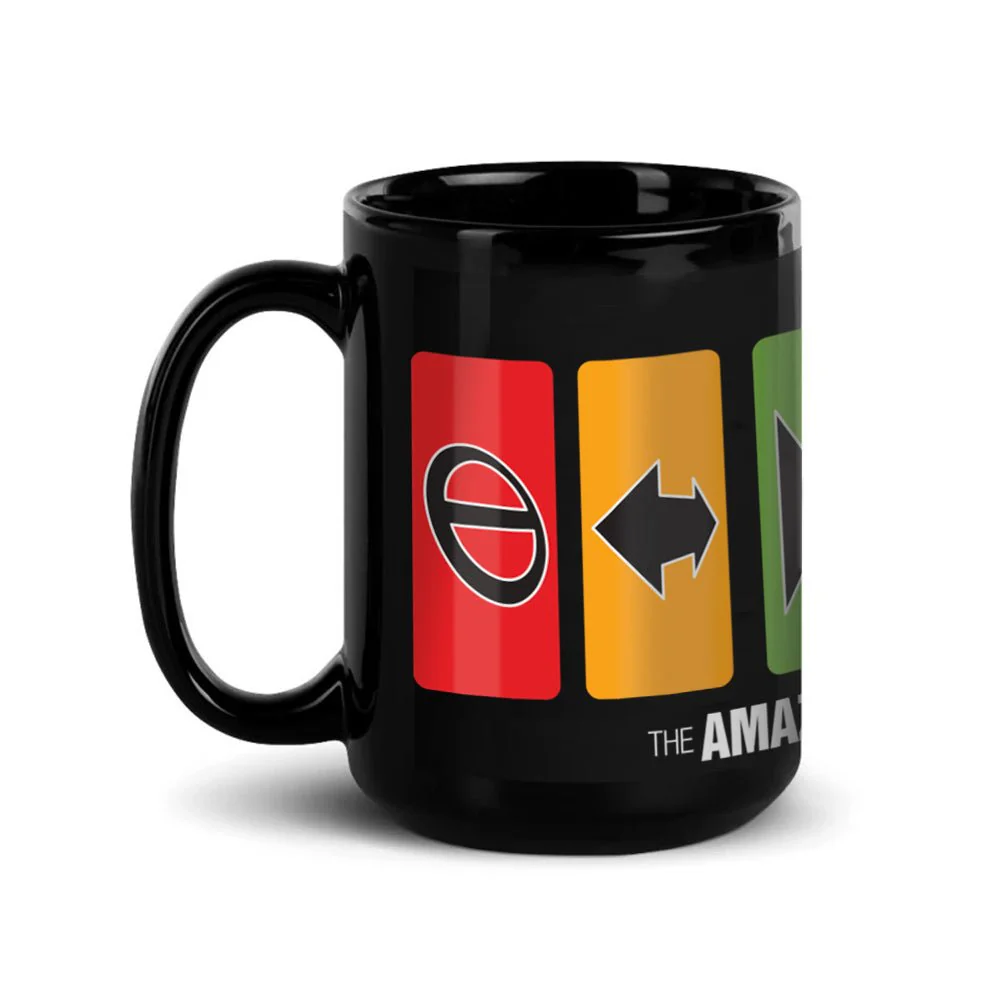 The Amazing Race Race Clues Black Mug