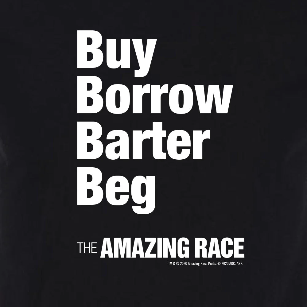 The Amazing Race White Barter Adult Short Sleeve T-Shirt - Image 2