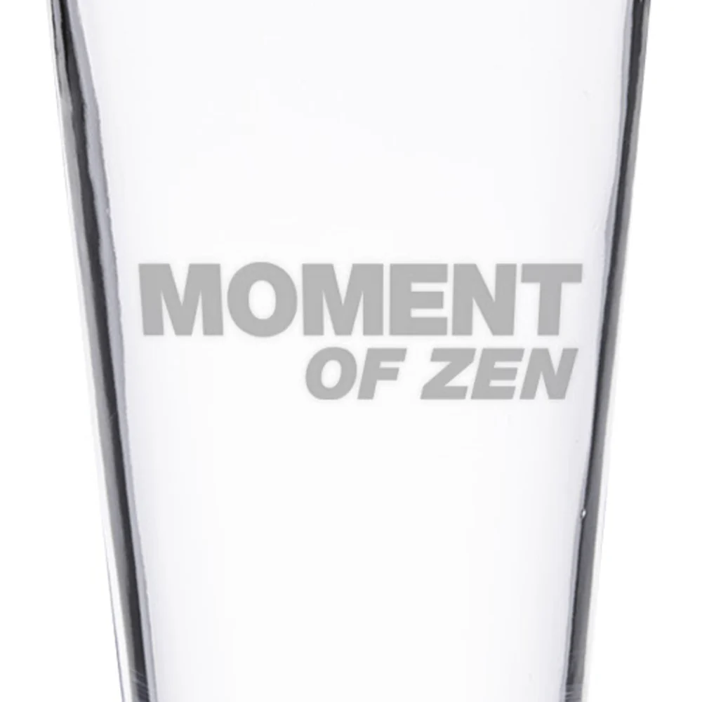 The Daily Show Moment of Zen Laser Engraved Pint Glass - Image 2