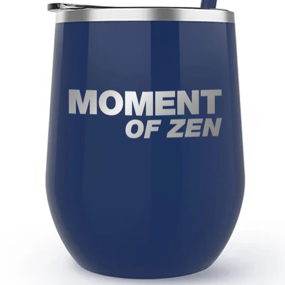 The Daily Show Moment of Zen Laser Engraved Wine Tumbler with Straw - Image 2