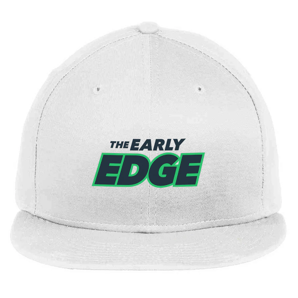 The Early Edge Podcast Logo Embroidered Flat Bill Hat - Image 5