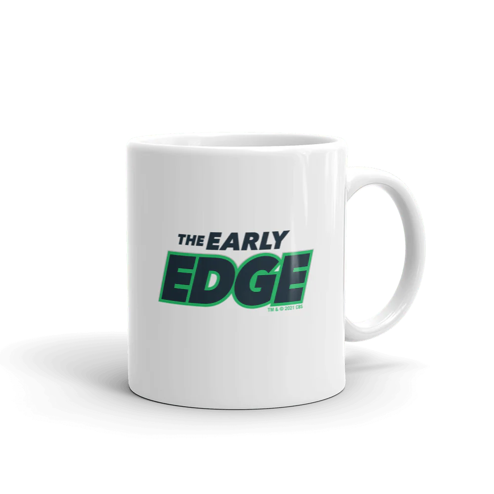 The Early Edge Podcast Logo White Mug