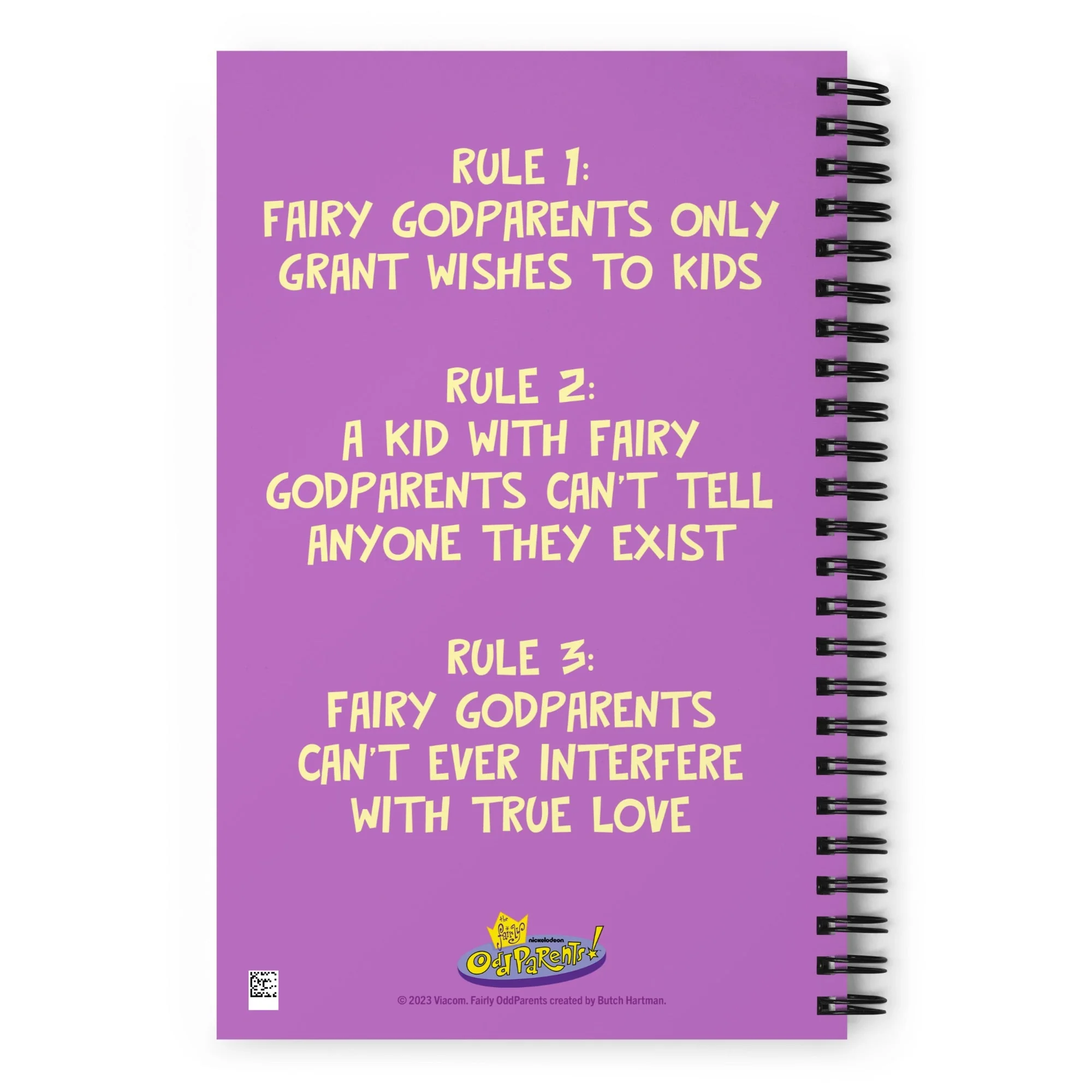 The Fairly OddParents Da Rules Spiral Notebook - Image 3