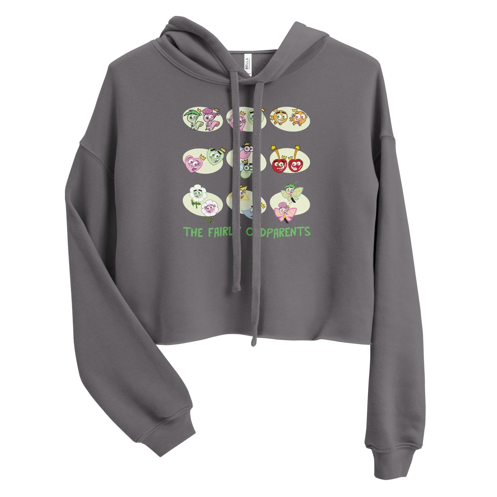 The Fairly OddParents Fairies Women's Fleece Crop Hooded Sweatshirt - Image 5