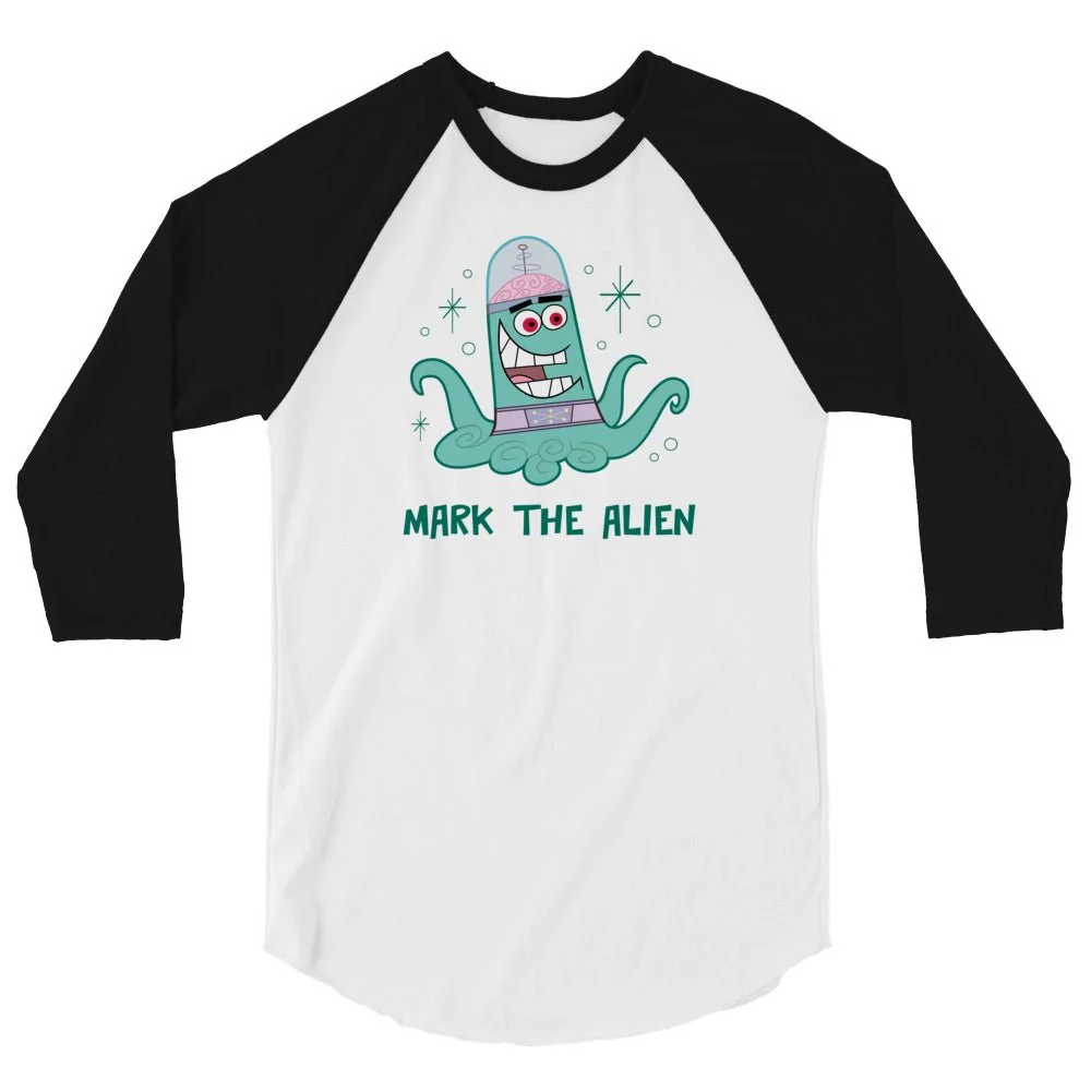 The Fairly OddParents Mark The Alien 3/4 Sleeve Raglan Shirt - Image 4
