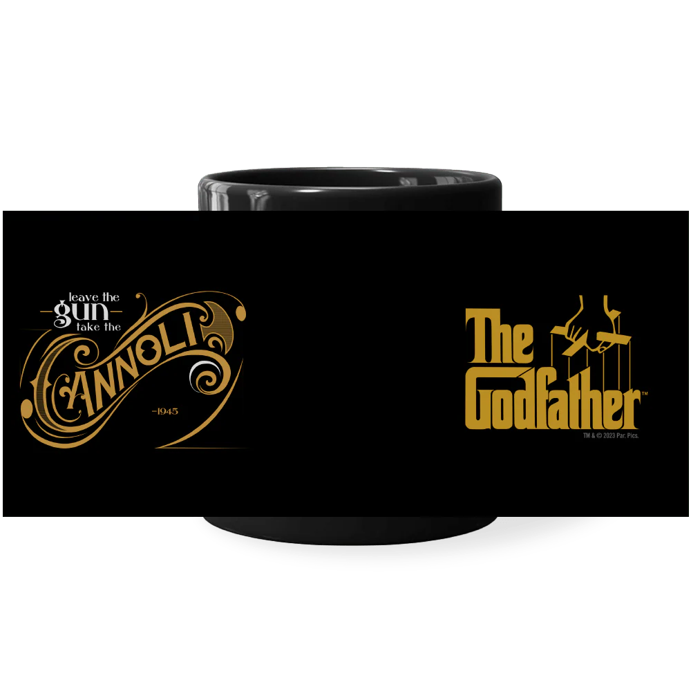 The Godfather "Leave The Gun. Take The Cannoli." Black Mug - Image 5
