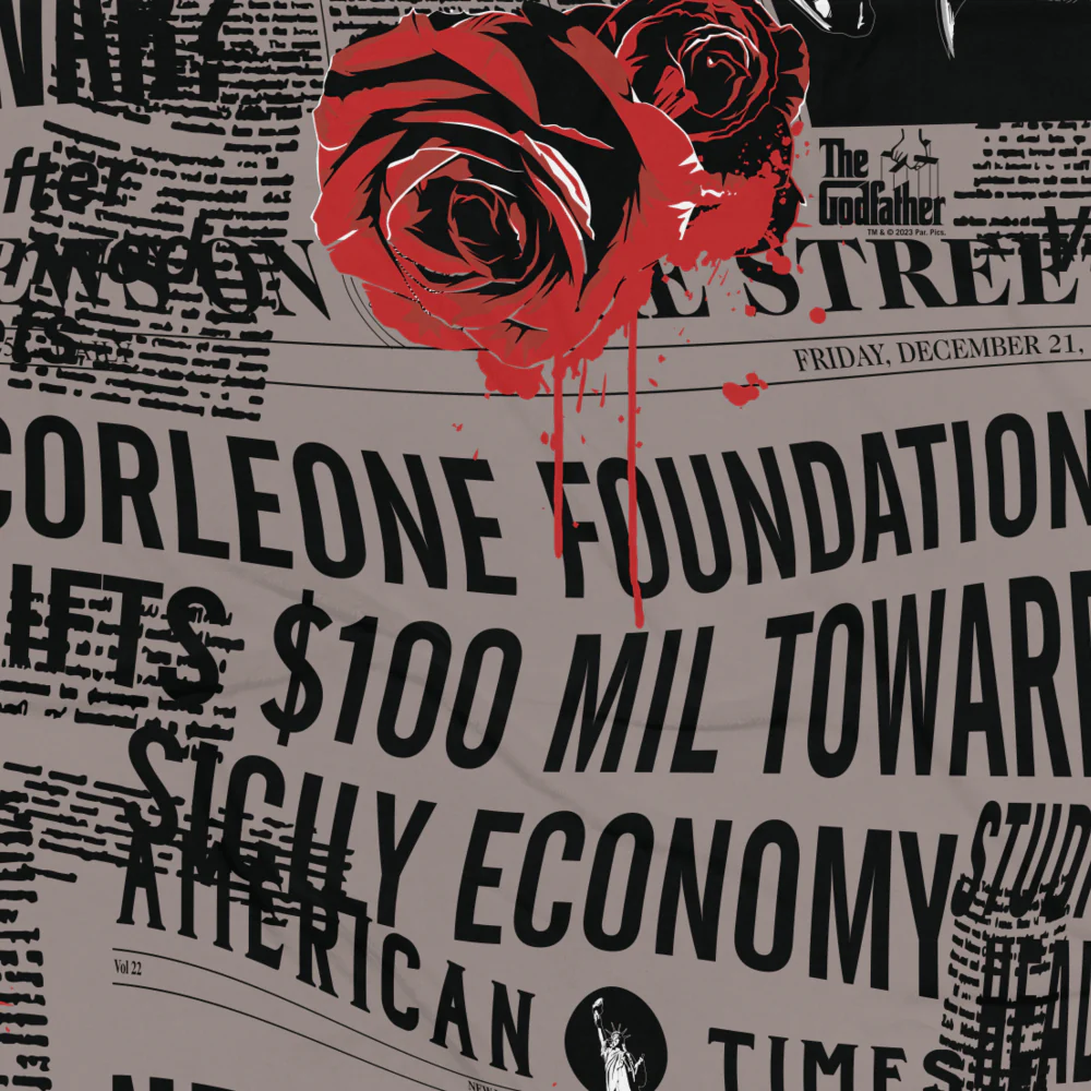 The Godfather Newspaper Throw Blanket - Image 4