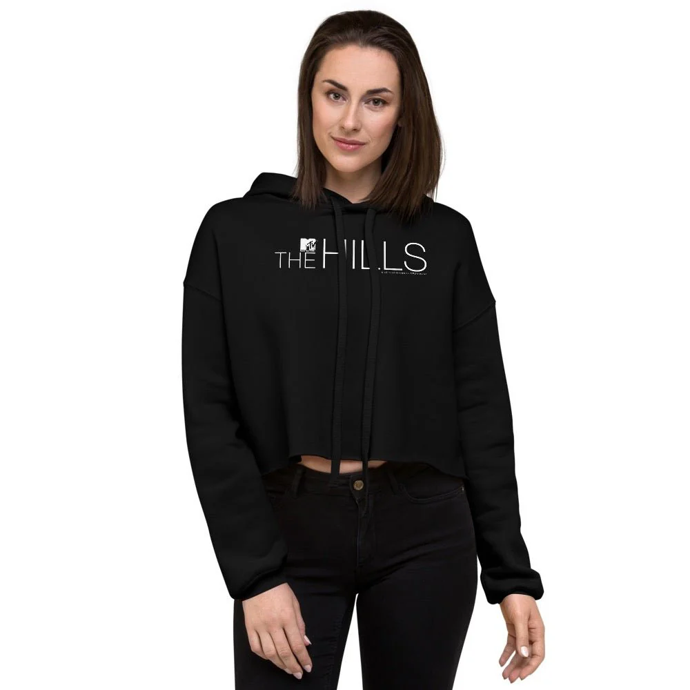 The Hills Logo Women's Crop Hoodie - Image 3