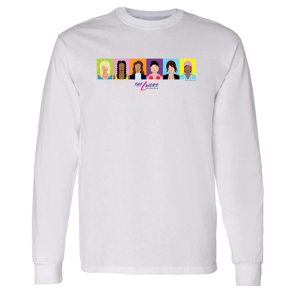 The L Word: Generation Q Horizontal Faces Adult Long Sleeve T-Shirt - Image 4