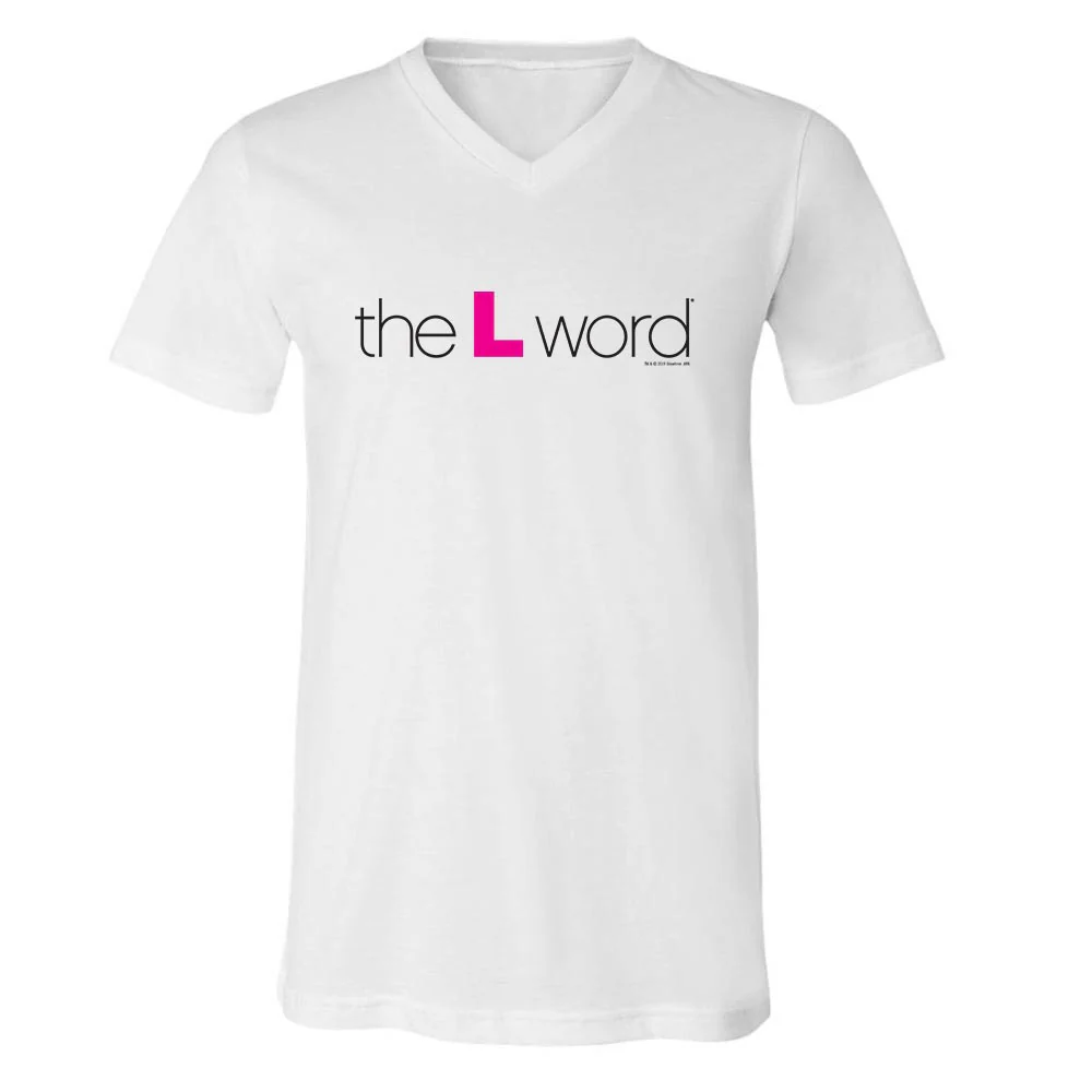 The L Word Logo Adult V-Neck T-Shirt - Image 2