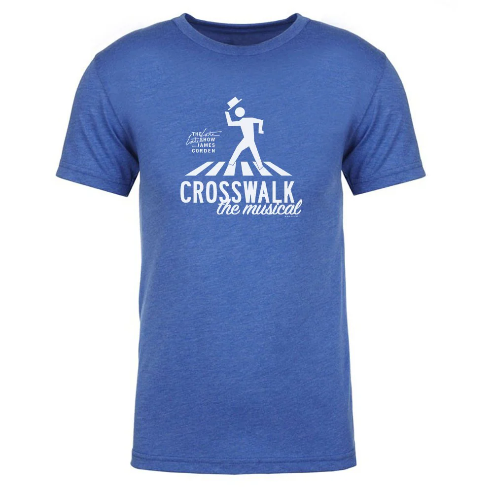 The Late Late Show with James Corden Crosswalk the Musical Logo Men's Tri-Blend T-Shirt