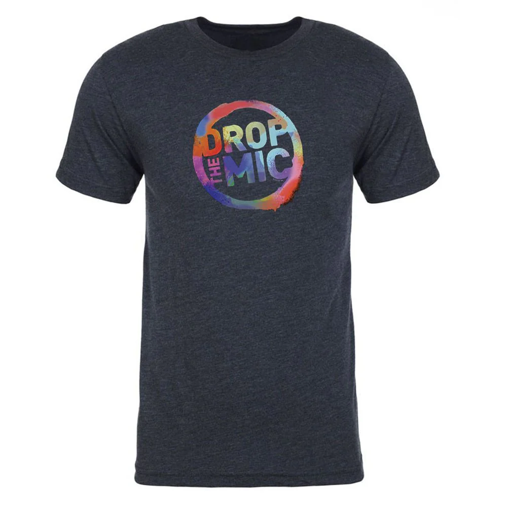 The Late Late Show with James Corden Drop the Mic Logo Men's Tri-Blend T-Shirt - Image 2