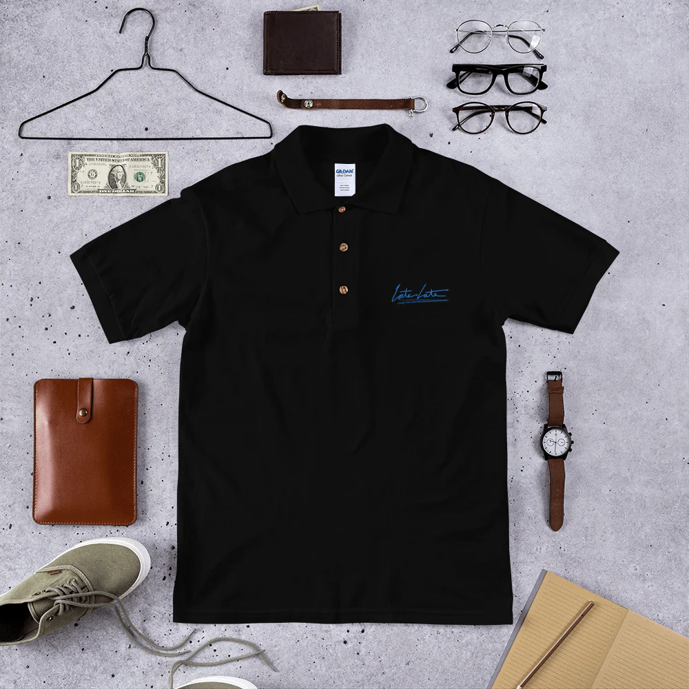 The Late Late Show with James Corden Logo Embroidered Polo - Image 3