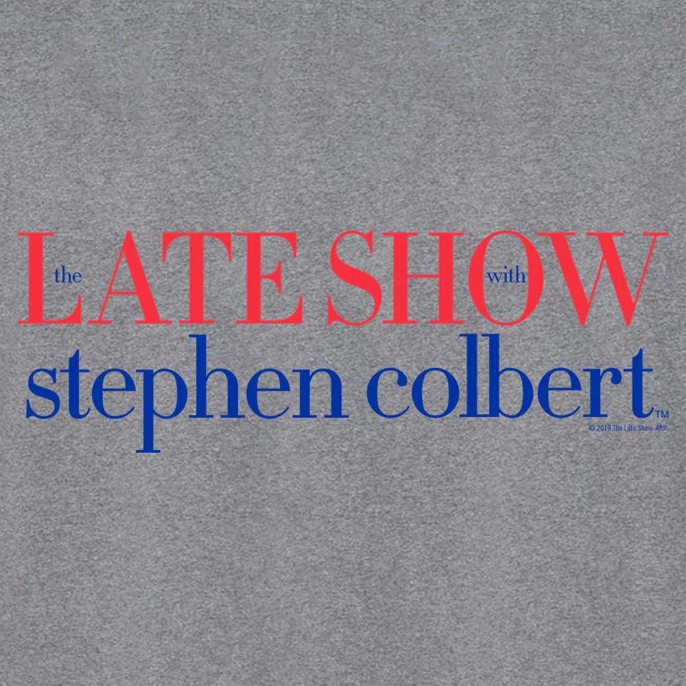 The Late Show with Stephen Colbert logo Adult Long Sleeve T-Shirt - Image 2
