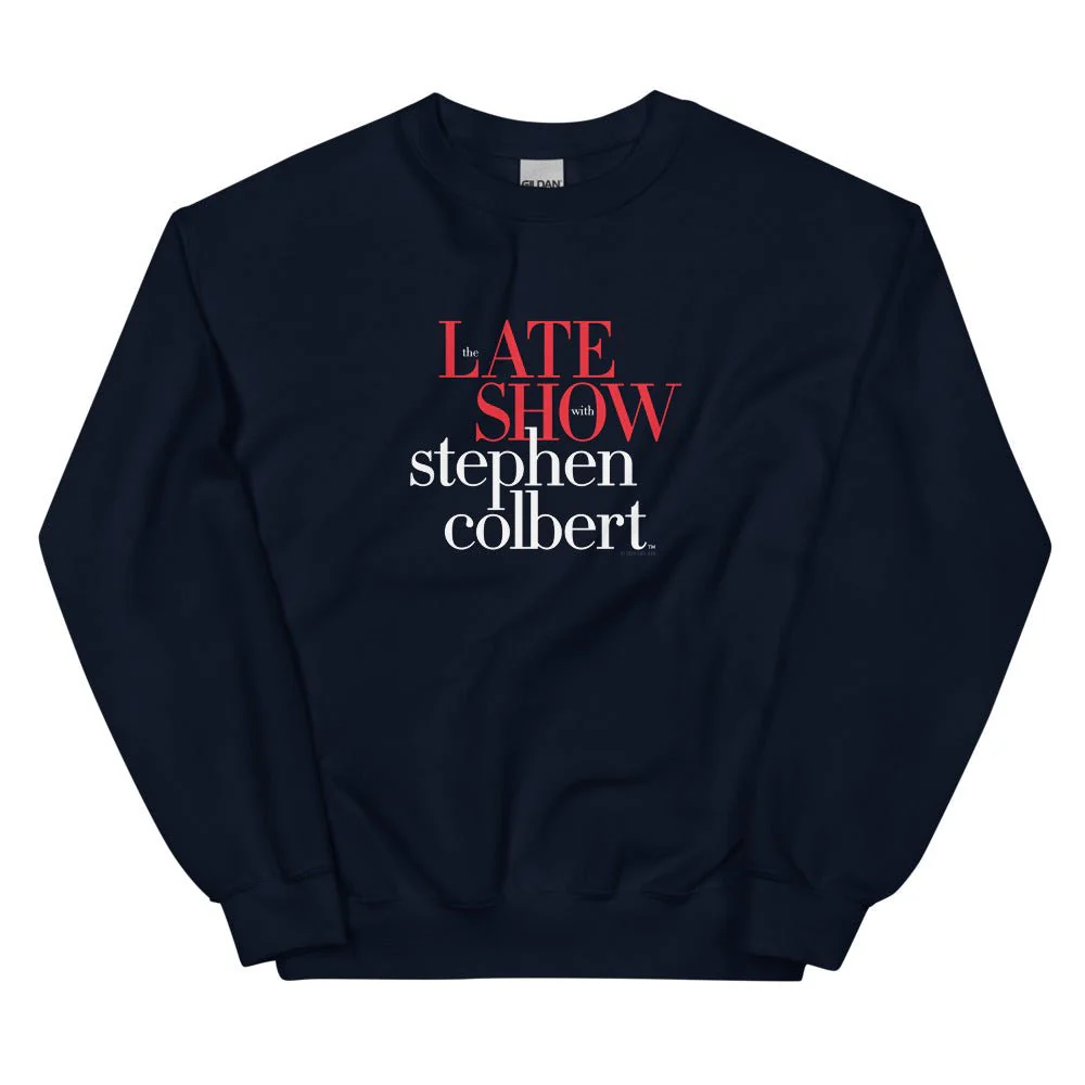 The Late Show with Stephen Colbert Logo Fleece Crewneck Sweatshirt