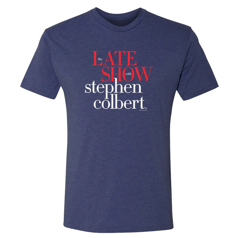 The Late Show with Stephen Colbert Logo Men's Tri-Blend Short Sleeve T-Shirt