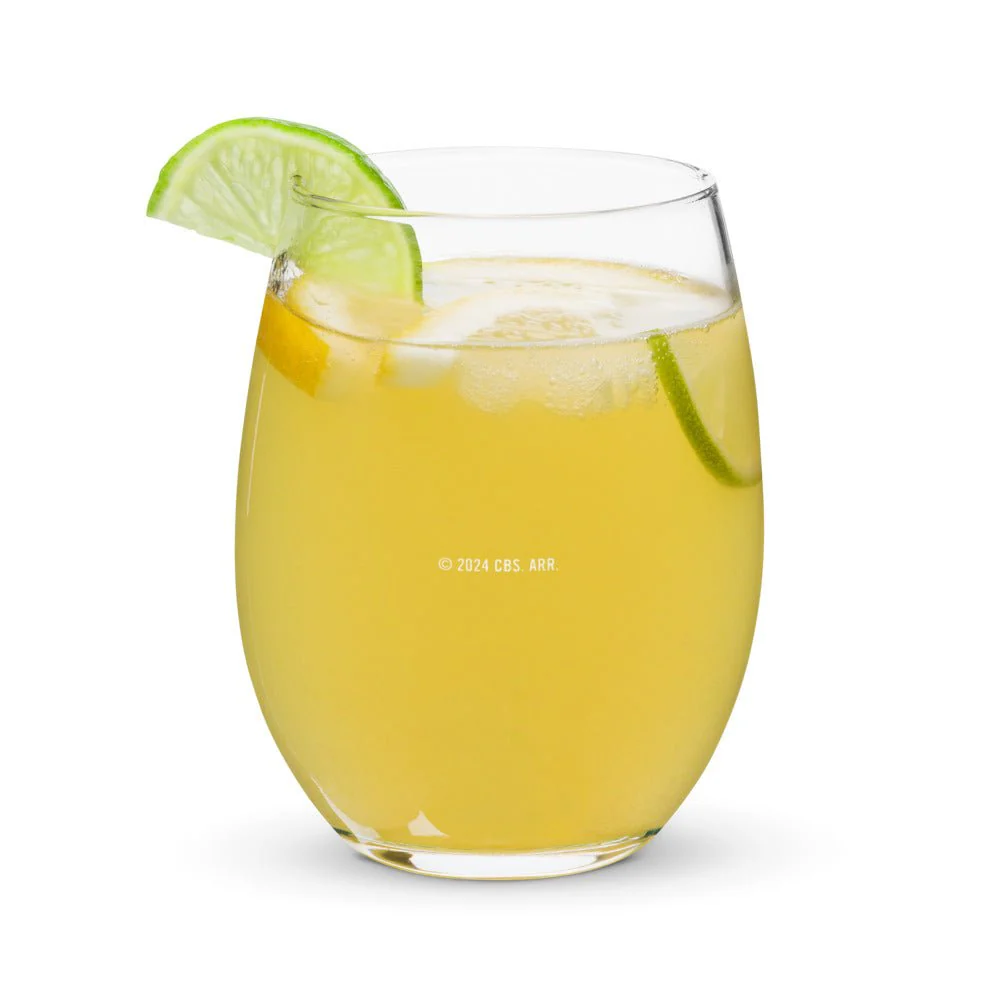 The Late Show with Stephen Colbert Logo Wine Glass - Image 5