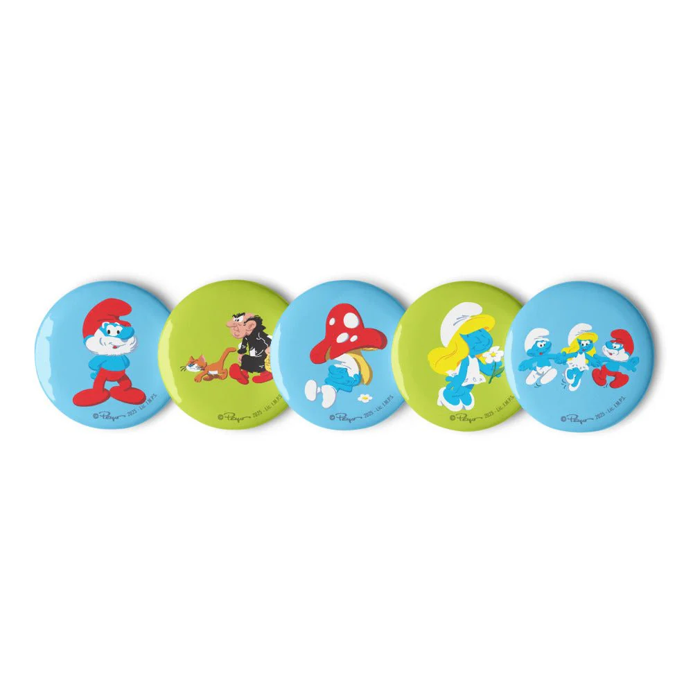 The Smurfs Characters Five Pin Set