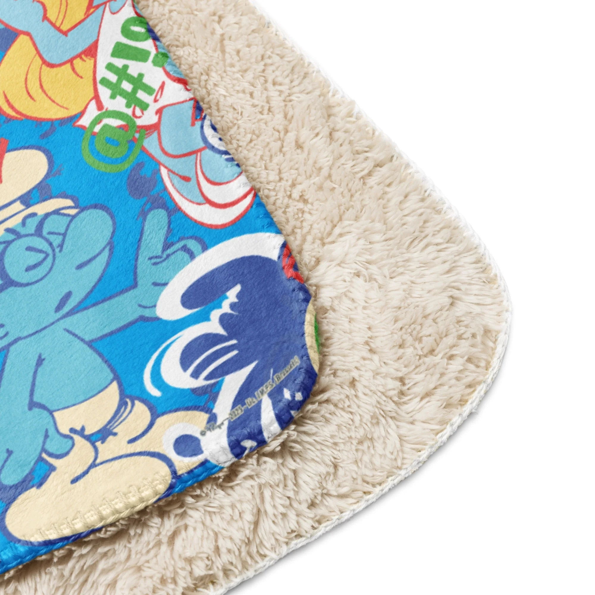 The Smurfs Collage Sherpa Blanket - Image 10
