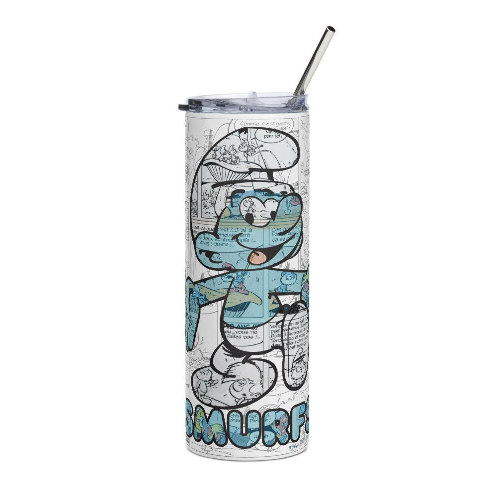 The Smurfs Comic Stainless Steel Tumbler
