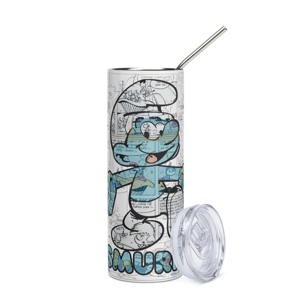 The Smurfs Comic Stainless Steel Tumbler - Image 3