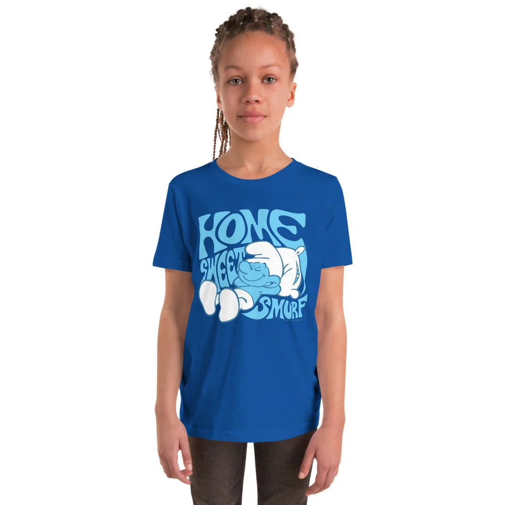 The Smurfs Home Sweet Smurf Kids T-Shirt - Image 2
