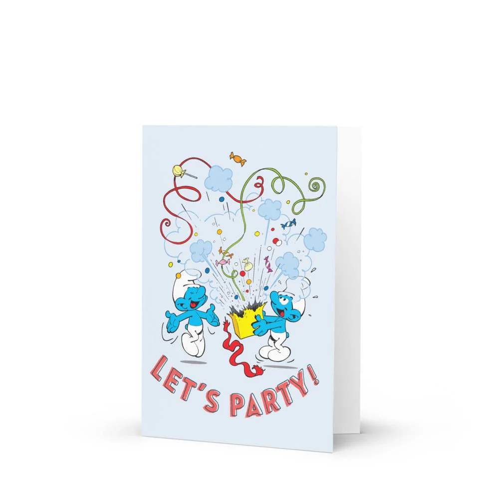 The Smurfs Let's Party Greeting Card