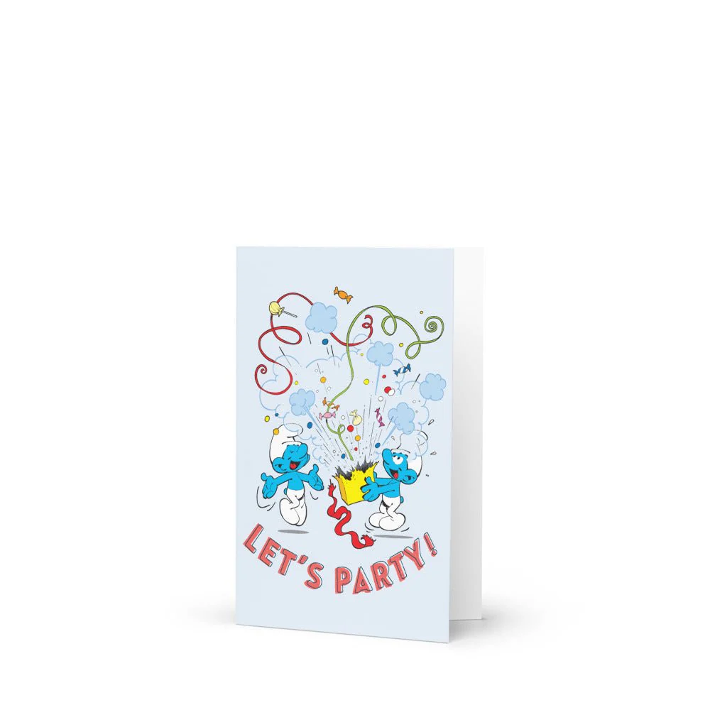 The Smurfs Let's Party Greeting Card - Image 4