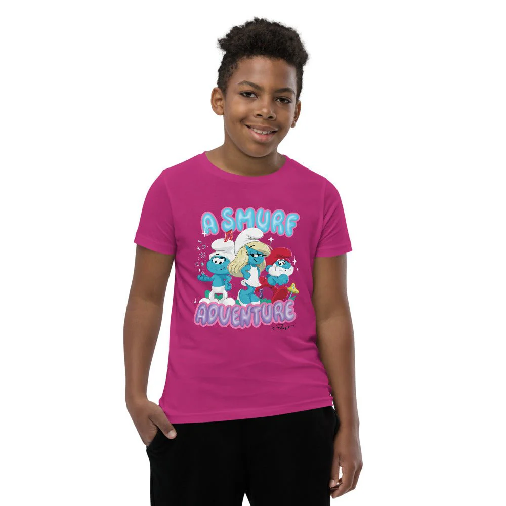 The Smurfs Movie Adventure Kids Premium T-Shirt - Image 3