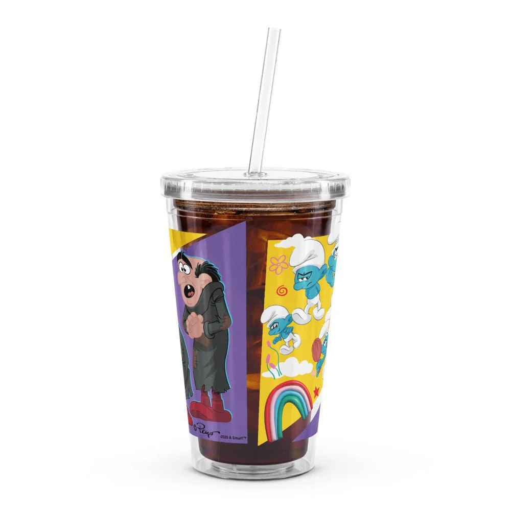 The Smurfs Movie Strip Clear Plastic Tumbler - Image 11