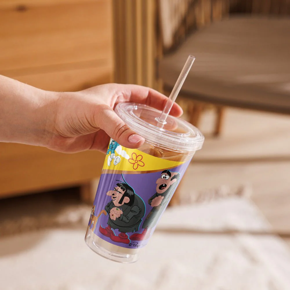 The Smurfs Movie Strip Clear Plastic Tumbler - Image 5