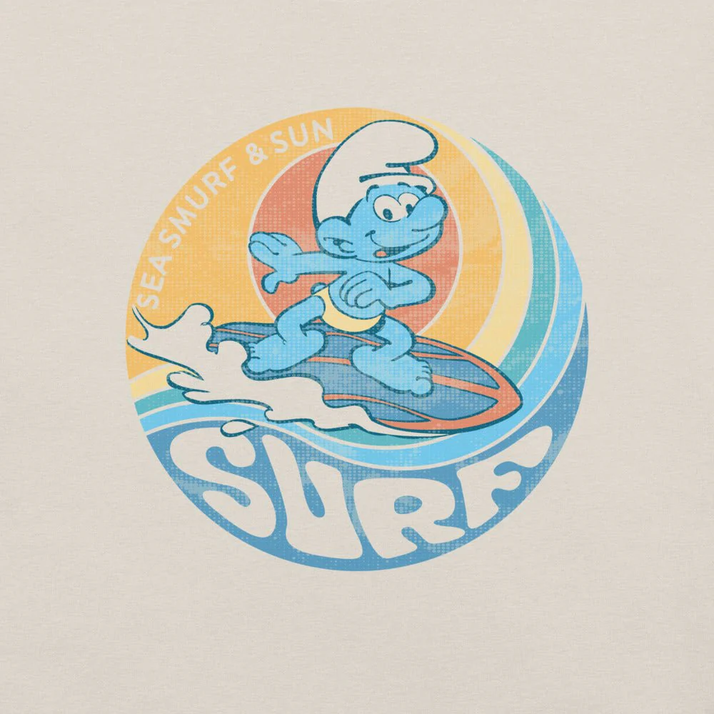 The Smurfs Sea Smurf And Sun Surf Unisex T-Shirt - Image 2