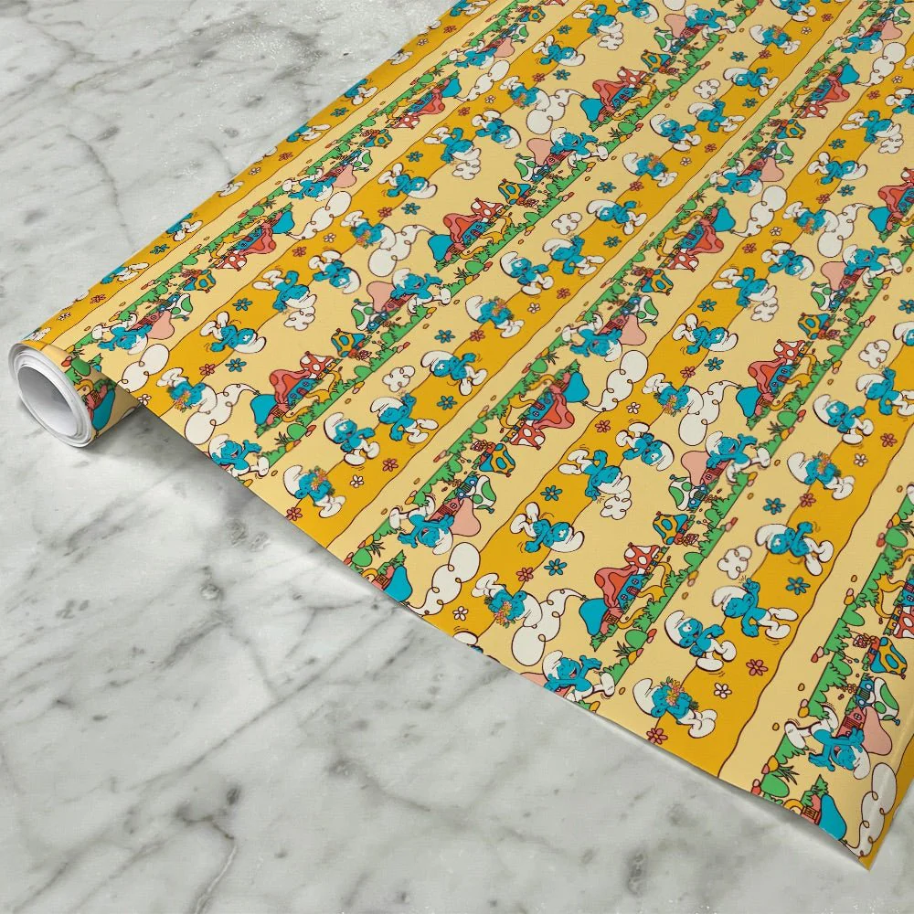 The Smurfs Village Party Wrapping Paper - Image 3