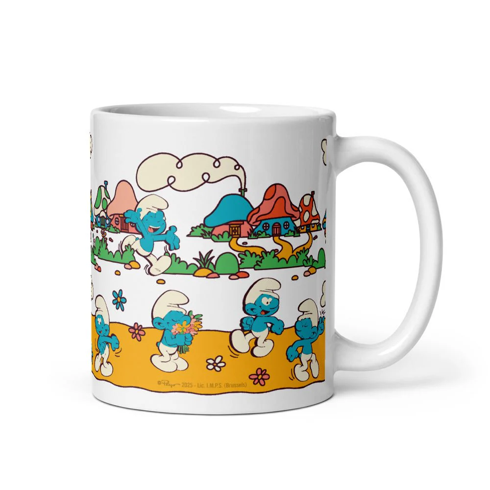 The Smurfs Village White Mug - Image 2