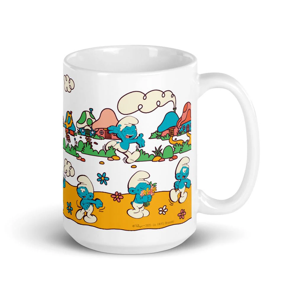 The Smurfs Village White Mug - Image 5
