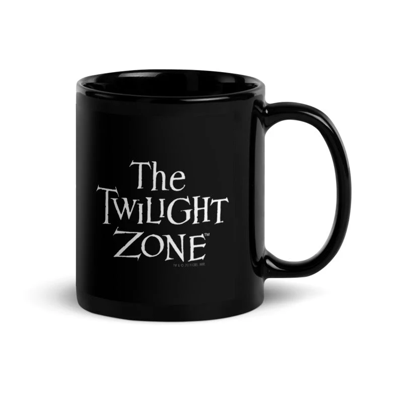 The Twilight Zone Logo Black Mug