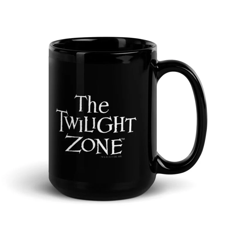 The Twilight Zone Logo Black Mug - Image 3