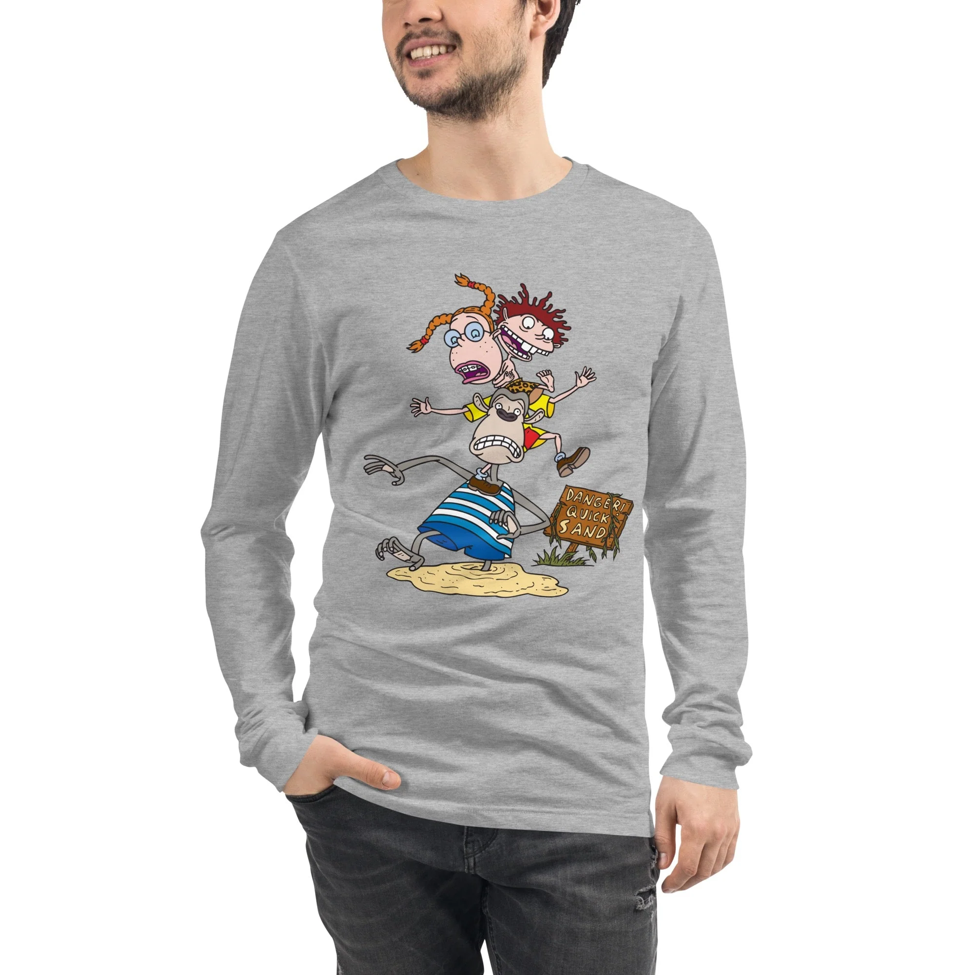 The Wild Thornberrys Danger Quicksand Adult Long Sleeve T-Shirt - Image 13