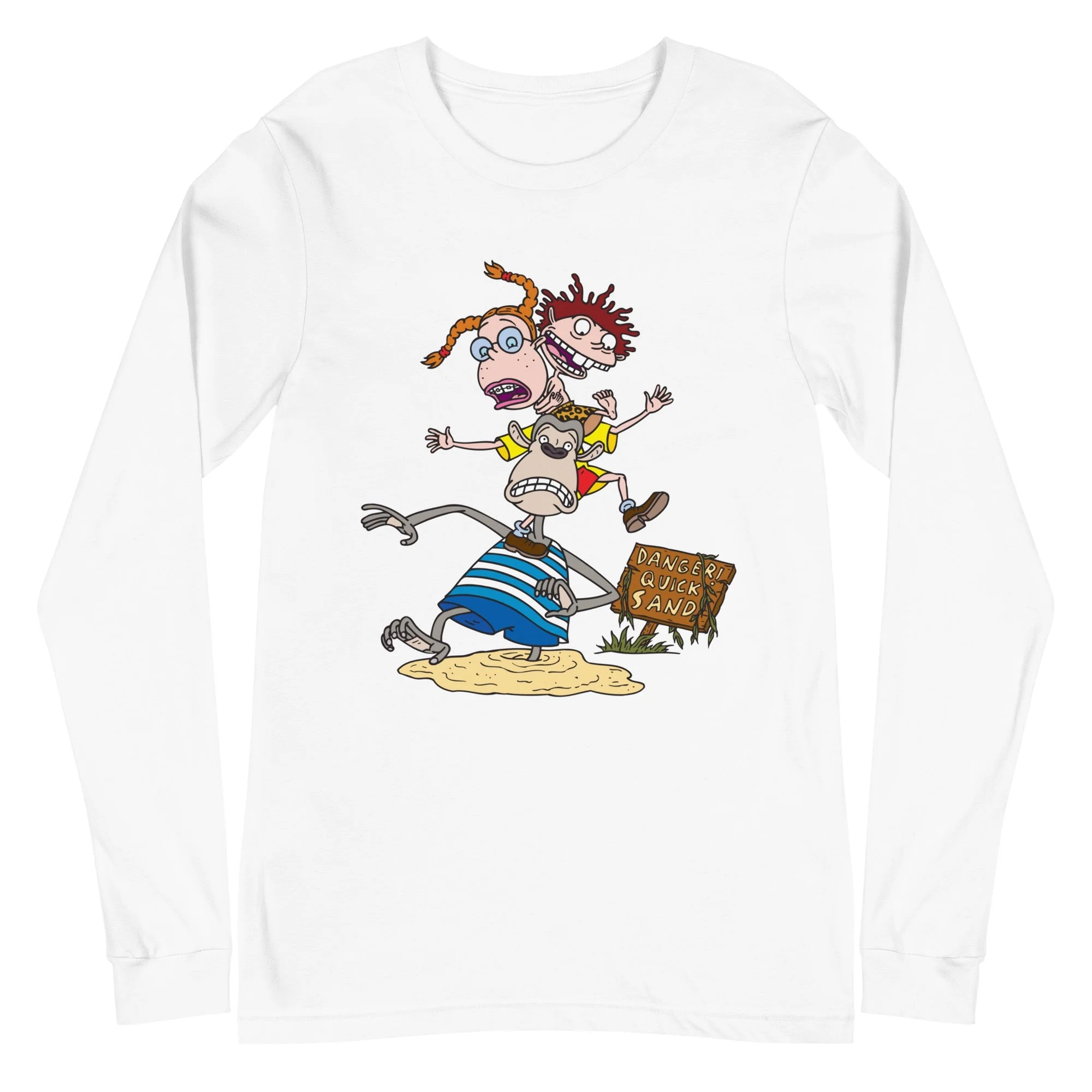 The Wild Thornberrys Danger Quicksand Adult Long Sleeve T-Shirt - Image 15