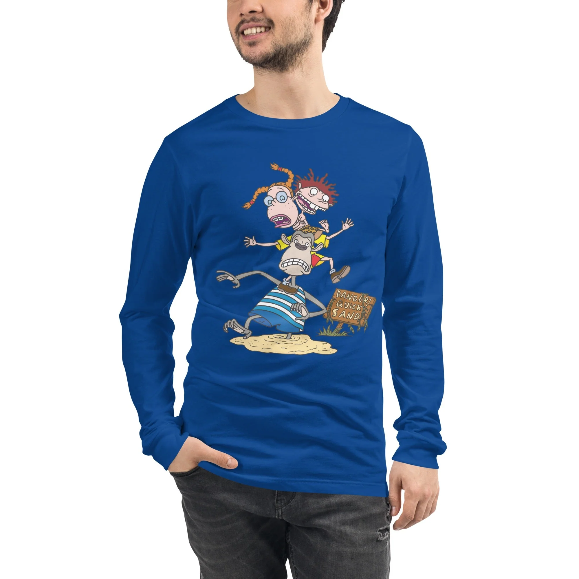 The Wild Thornberrys Danger Quicksand Adult Long Sleeve T-Shirt - Image 6