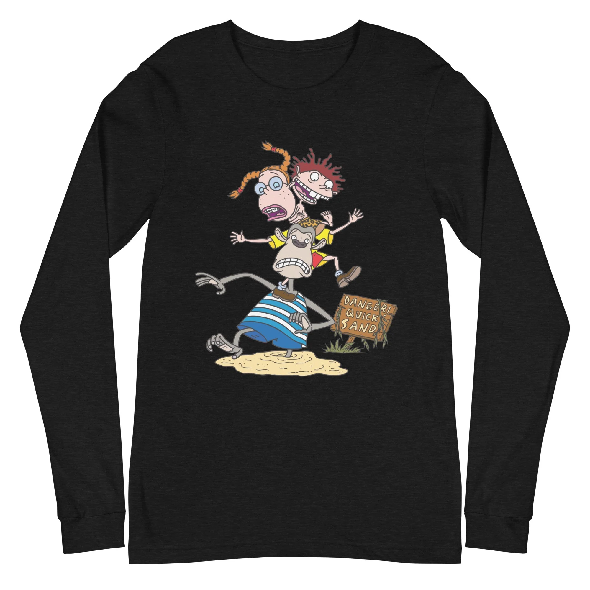 The Wild Thornberrys Danger Quicksand Adult Long Sleeve T-Shirt - Image 7