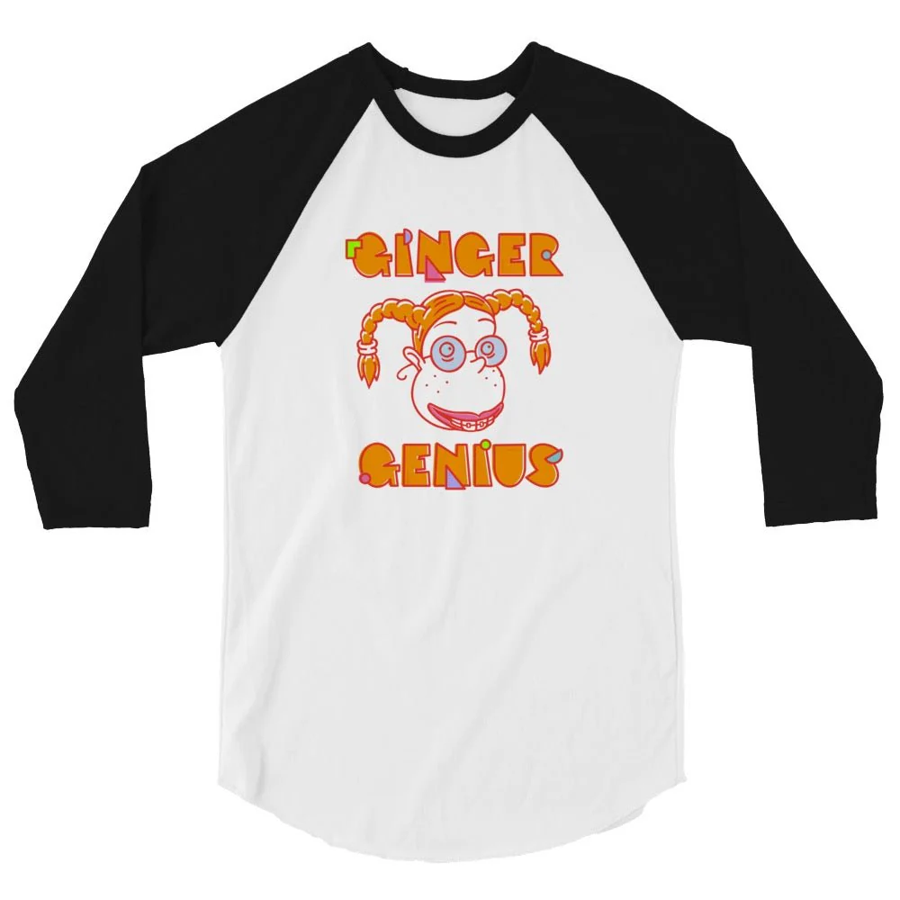 The Wild Thornberrys Ginger Genius Unisex 3/4 Sleeve Raglan Shirt - Image 4